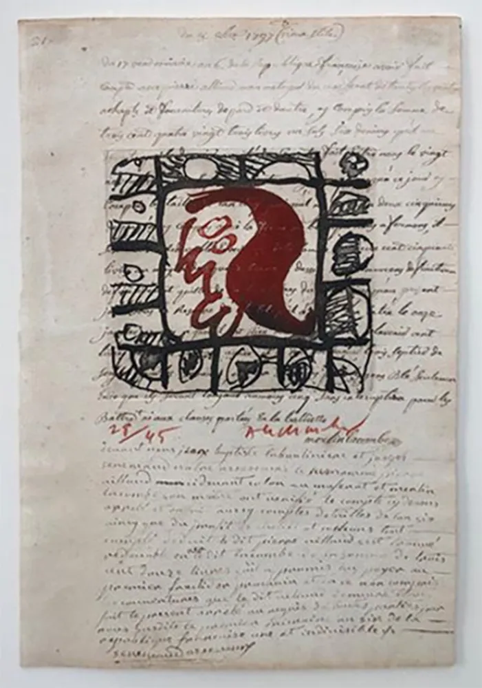 Água-Forte Alechinsky - Rêve de l'ammonite