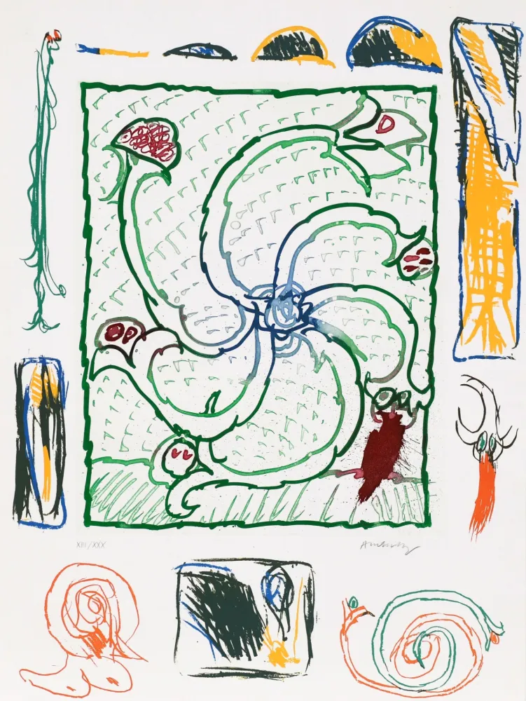 Água-Forte Alechinsky - Roue sans jante