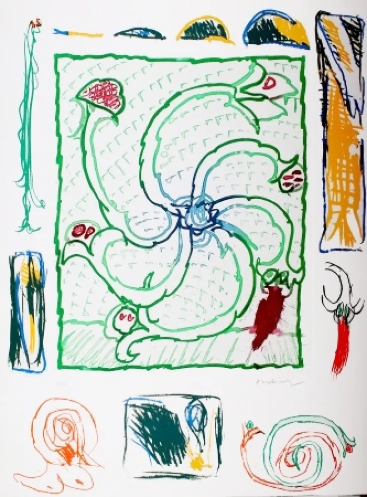 Gravura Alechinsky - Roue sans jante