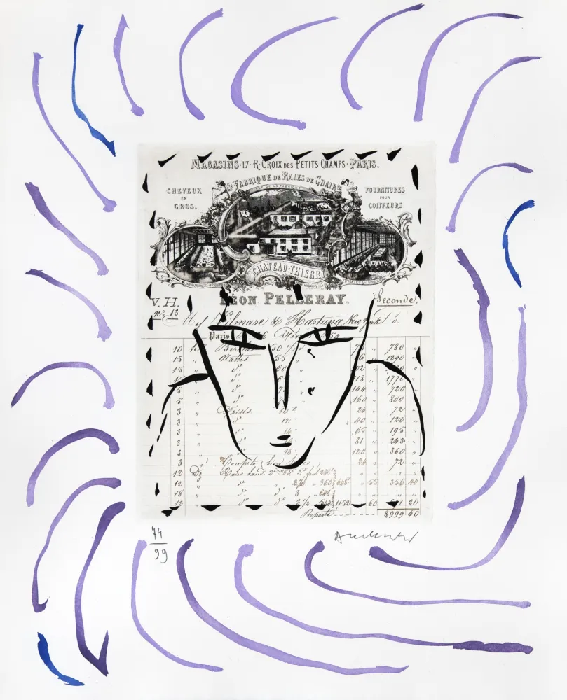 Gravura Alechinsky - Rue Croix-des Petits-Champs