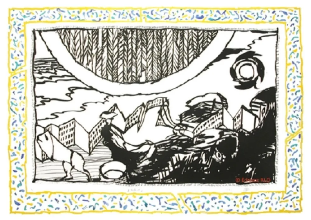 Água-Forte E Água-Tinta Alechinsky - Sans l'écorce D