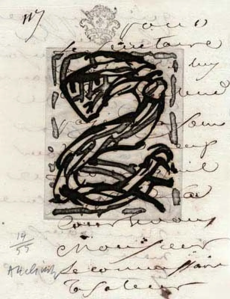 Gravura Alechinsky - Sans Nouvelles