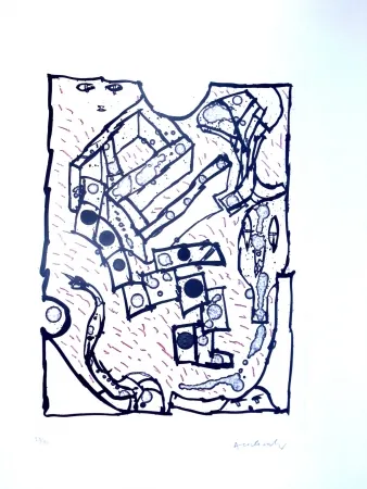 Água-Forte E Água-Tinta Alechinsky - Sans Titre