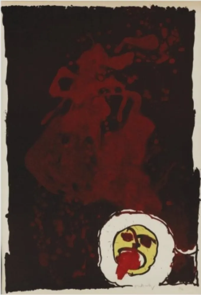 Litografia Alechinsky - Sans Titre