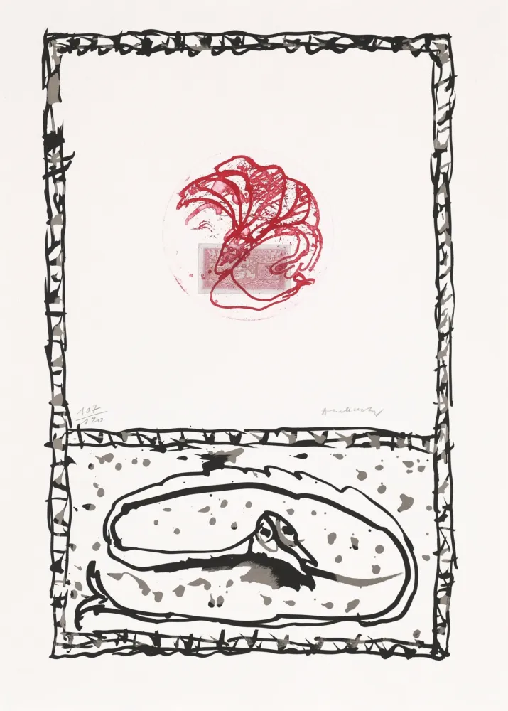 Água-Forte Alechinsky - Serpent 05