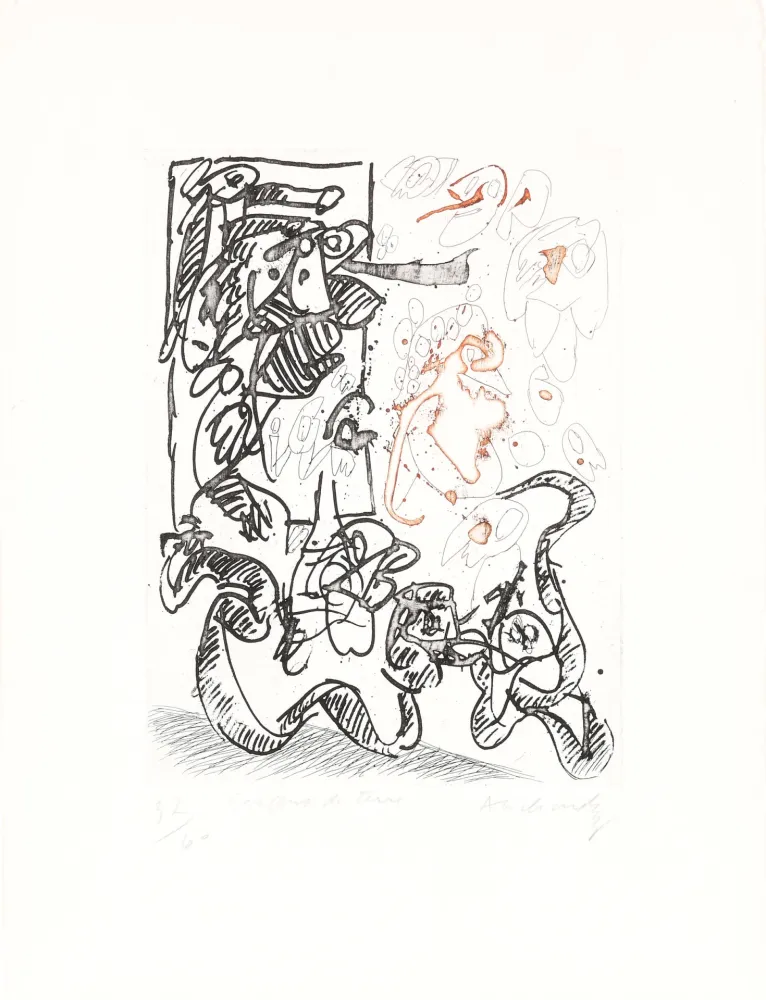 Água-Forte Alechinsky - Serpent de terre