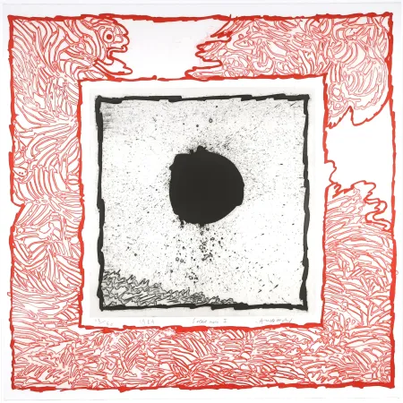 Água-Forte E Água-Tinta Alechinsky - Soleil noir III