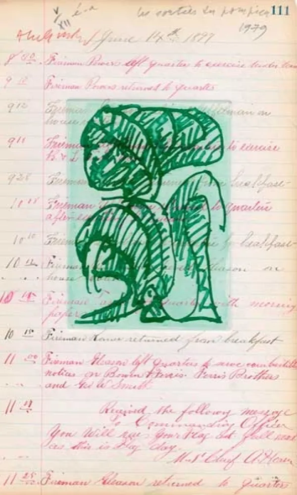 Gravura Alechinsky - Sorties de pompiers