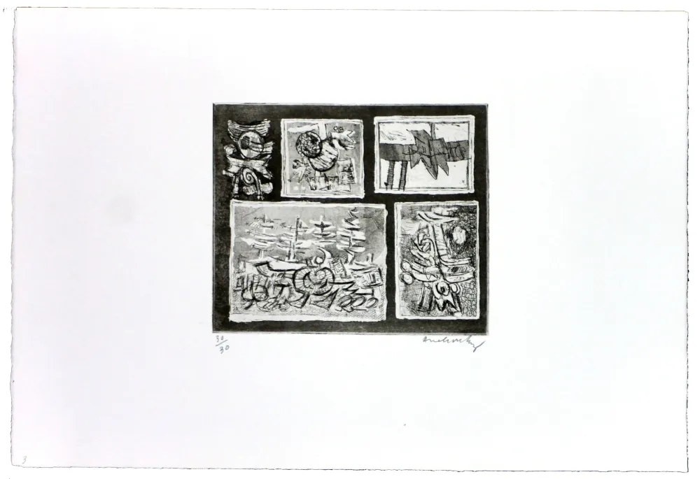 Água-Forte Alechinsky - Végétal