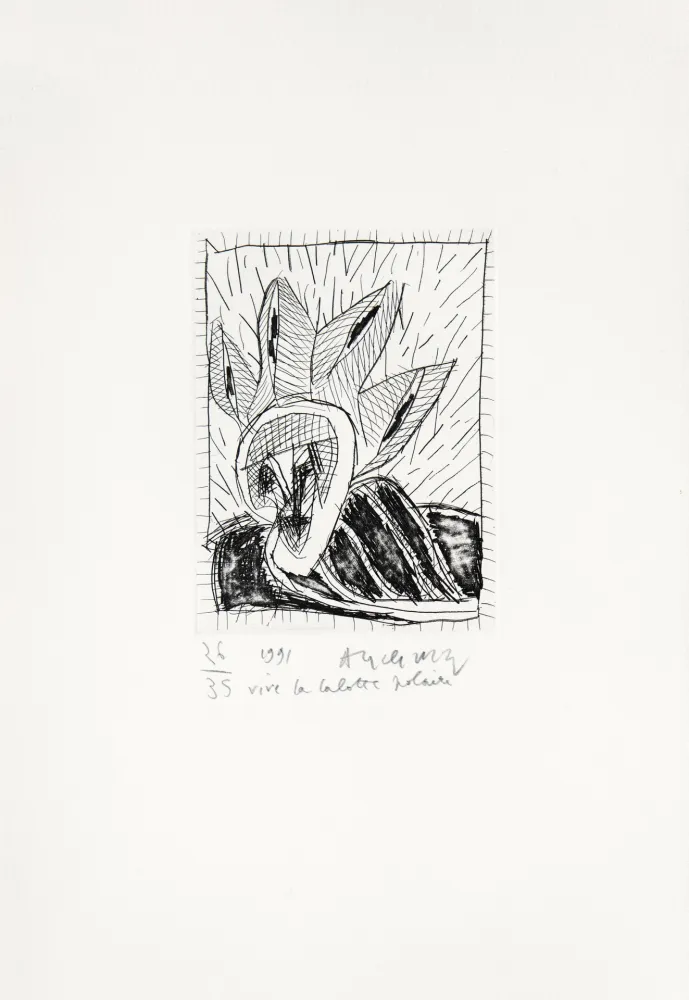 Gravura Alechinsky - Vive la calotte polaire