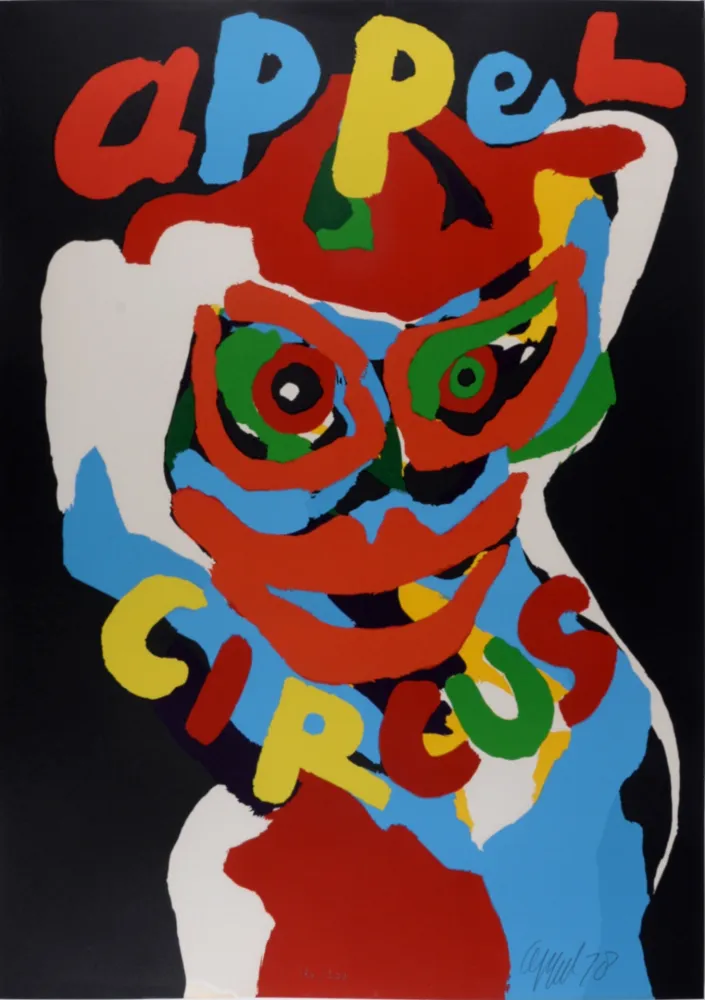 Litografia Appel - Circus, 1978 - Hand-signed!