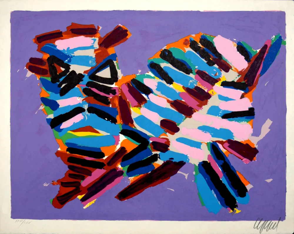 Litografia Appel - Innocent Cat, 1978 - Hand-signed!