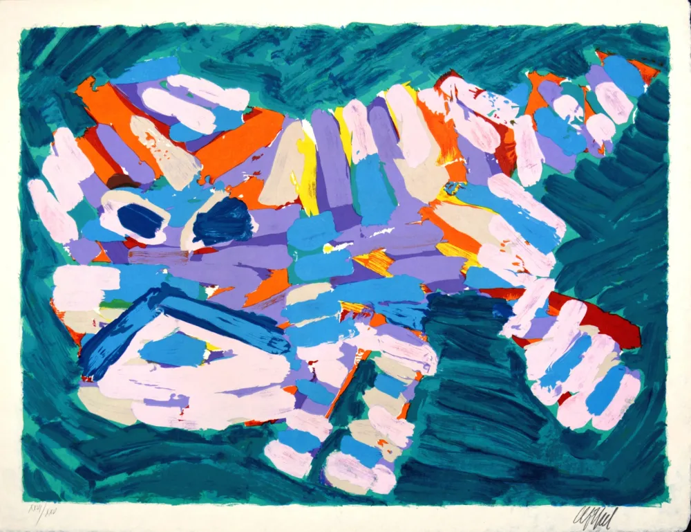 Litografia Appel - Stalking Cat, 1978 - Hand-signed!