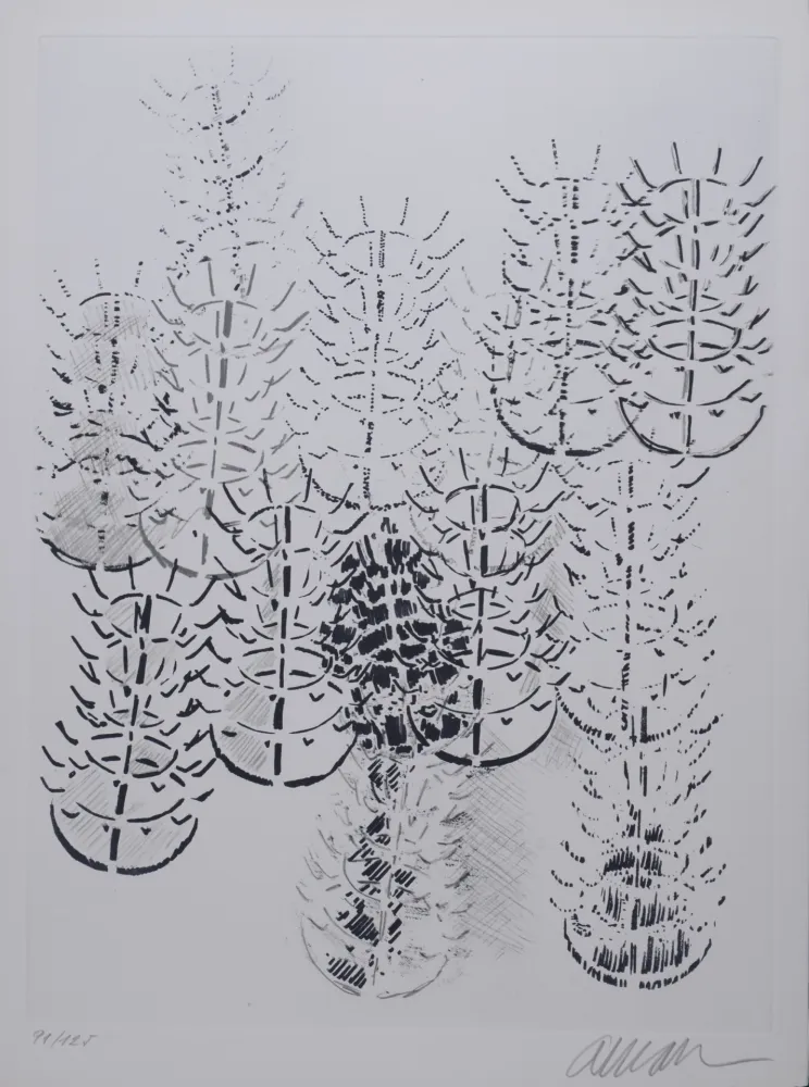 Gravura Arman - Hommage à Marcel Duchamp, 1971 - Hand-signed