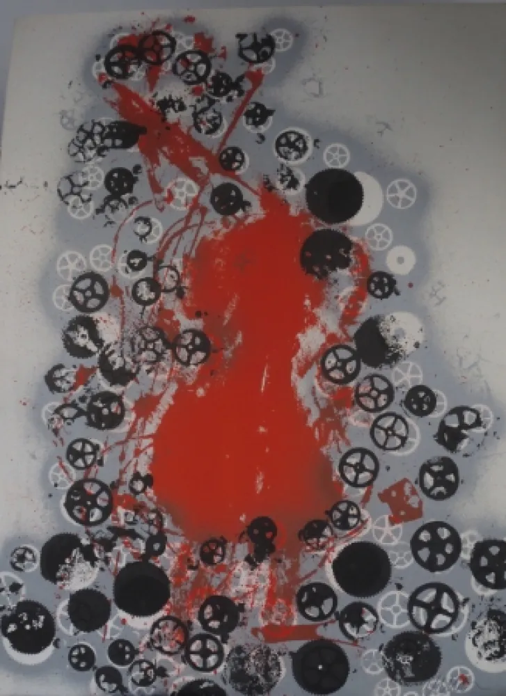 Litografia Arman - Violon