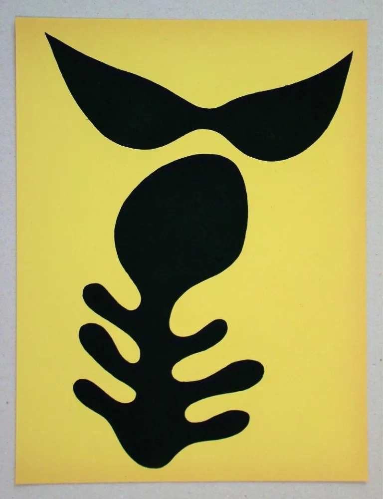 Estêncil Arp - Moustaches et Squelette