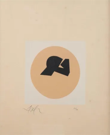 Xilogravura Arp - Soleil recerclé 