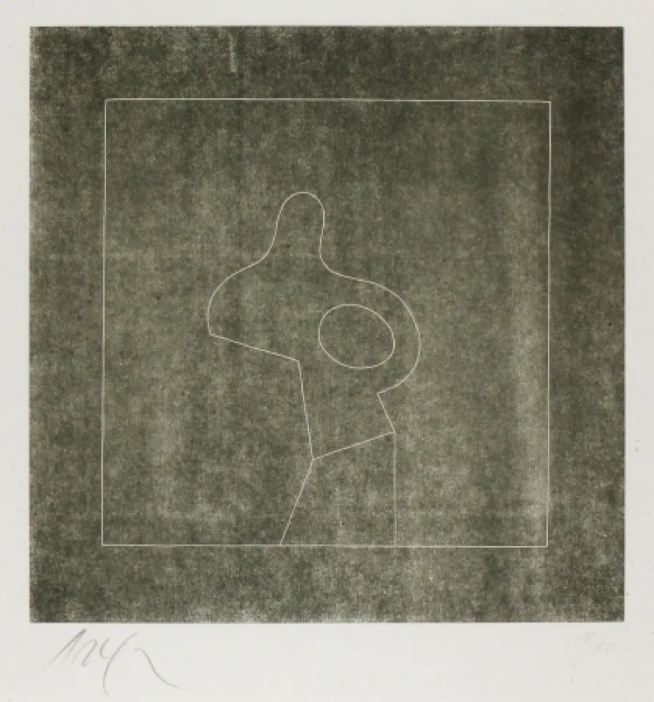 Xilogravura Arp - Untitled (Abstraction)