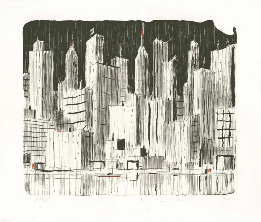 Litografia Avril - Rainy Day