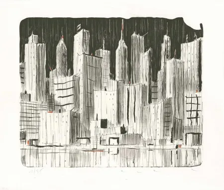 Litografia Avril - Rainy Day