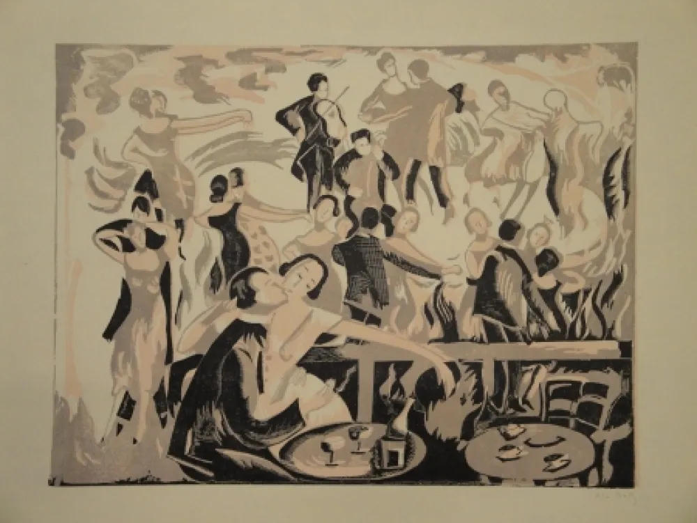 Linogravura Bailly - Untitled