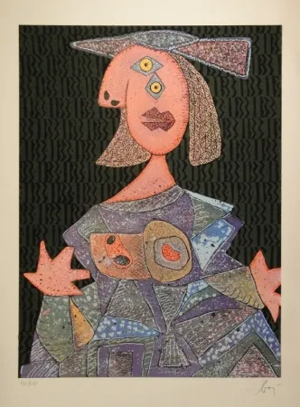 Água-Forte E Água-Tinta Baj - Femme assise