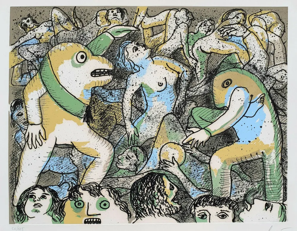 Água-Tinta Baj - L'orgie des généraux