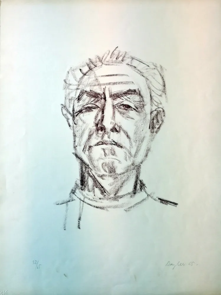 Litografia Bargheer - Selbstbildnis