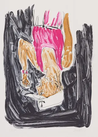 Litografia Baselitz - Einer malt mein portrait