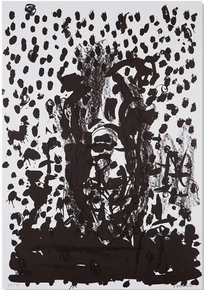 Litografia Baselitz - Kopf / Head - no. 8 (from Suite 45)