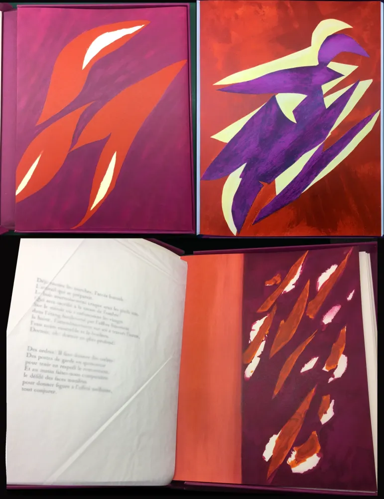 Livro Ilustrado Bazaine - André Frénaud : L'ÉTAPE DANS LA CLAIRIÈRE (1995)