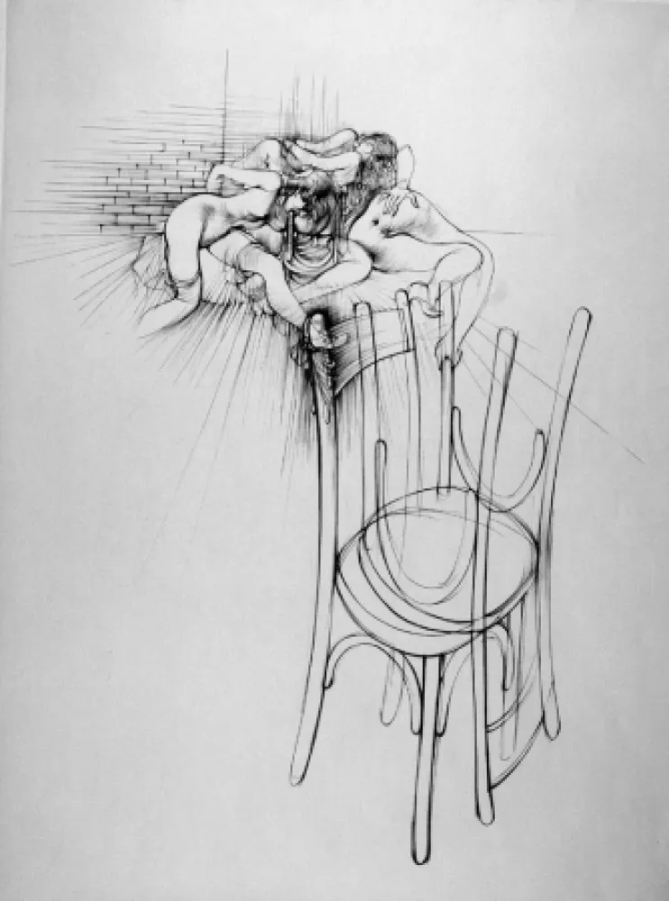 Água-Forte Bellmer - La sedia