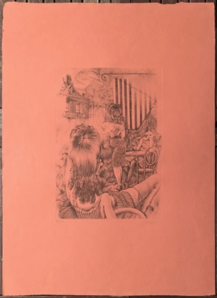 Água-Forte Bellmer - L'incendie