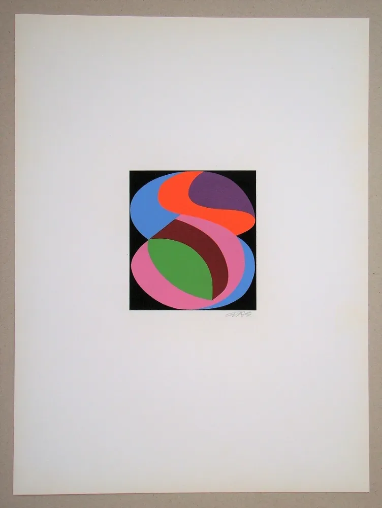 Serigrafia Béöthy Steiner - Composition, 1972