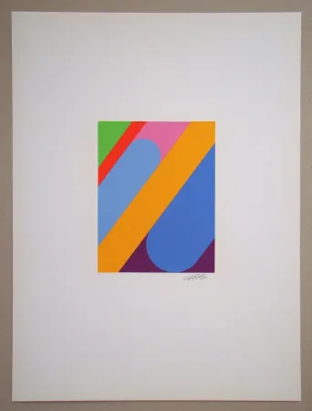 Serigrafia Béöthy Steiner - Composition, 1972