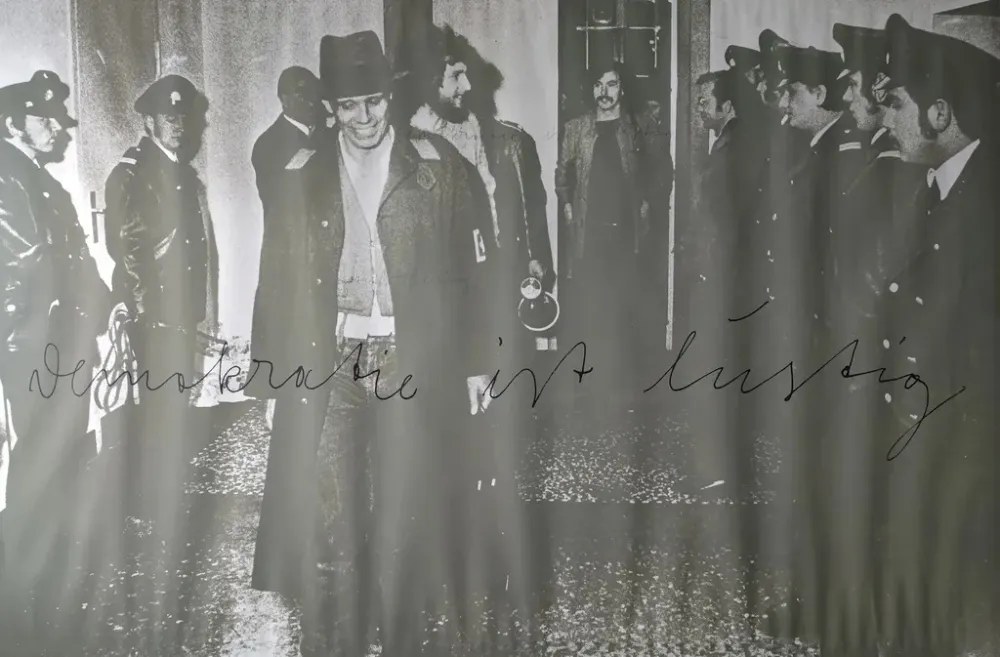 Serigrafia Beuys - Demokratie ist lustig, 1973. 