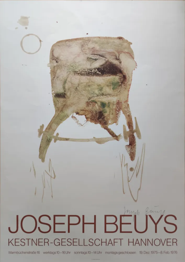 Serigrafia Beuys -  Kestner-Gesellschaft Hannover, 1976. 
