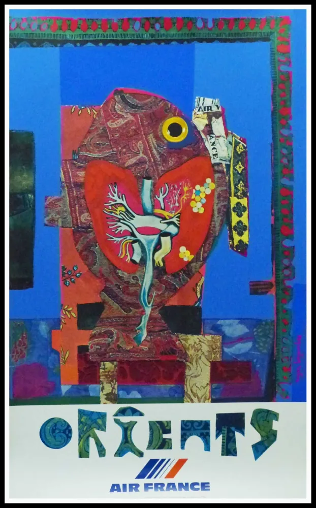 Cartaz Bezombes - AIR FRANCE ORIENTS