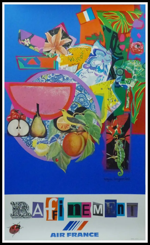 Cartaz Bezombes - AIR FRANCE RAFFINEMENT