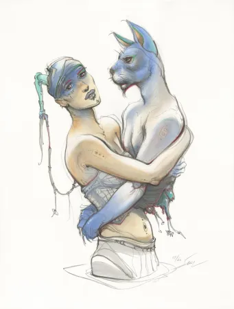 Litografia Bilal - Transhumans 1