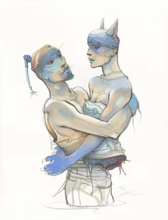 Litografia Bilal - Transhumans 3