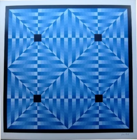 Litografia Bird - Tribute to Vasarely 6