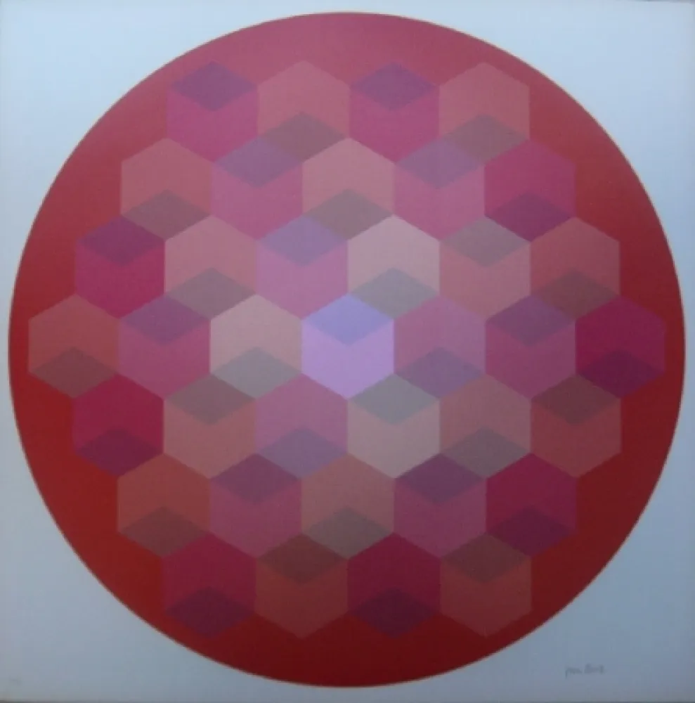 Litografia Bird - Tribute to Vasarely 8