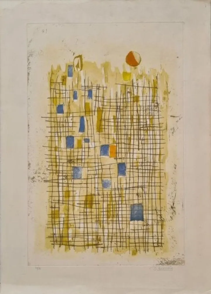 Gravura Bissiere - Soleil 