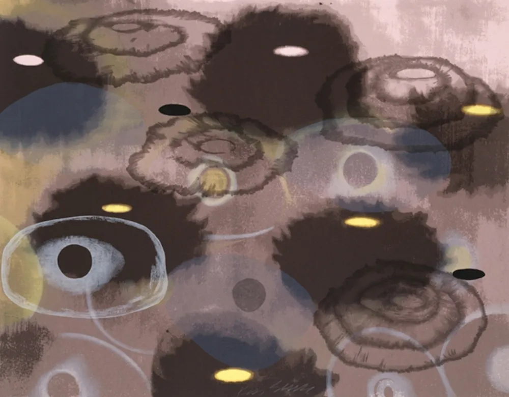 Serigrafia Bleckner - Just Because III