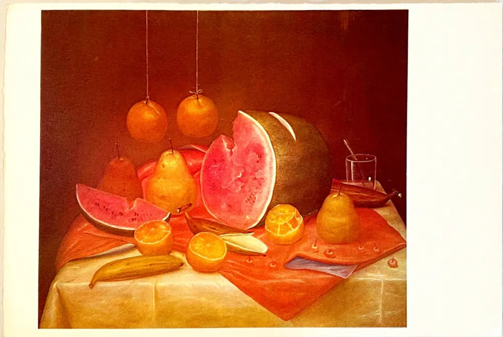 Litografia Botero - Nature morte
