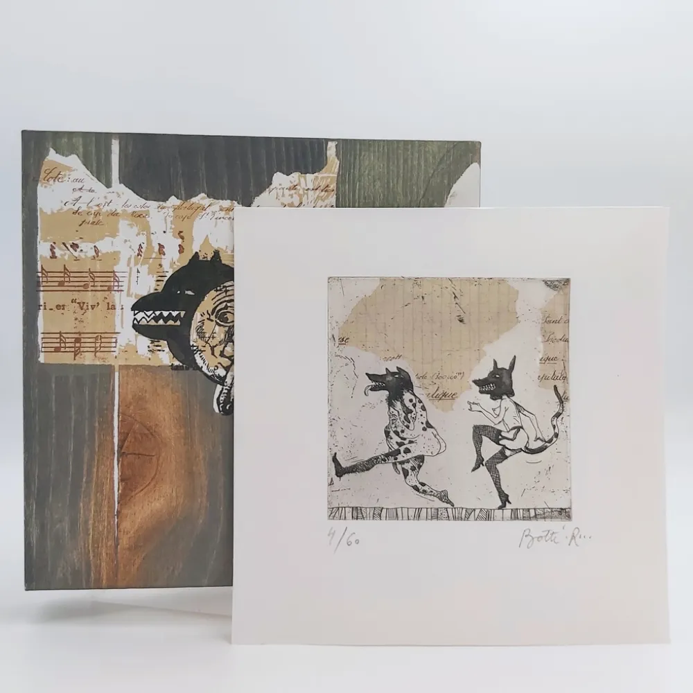 Livro Ilustrado Botti  - ANIMASCARADES / Coffret + Gravure