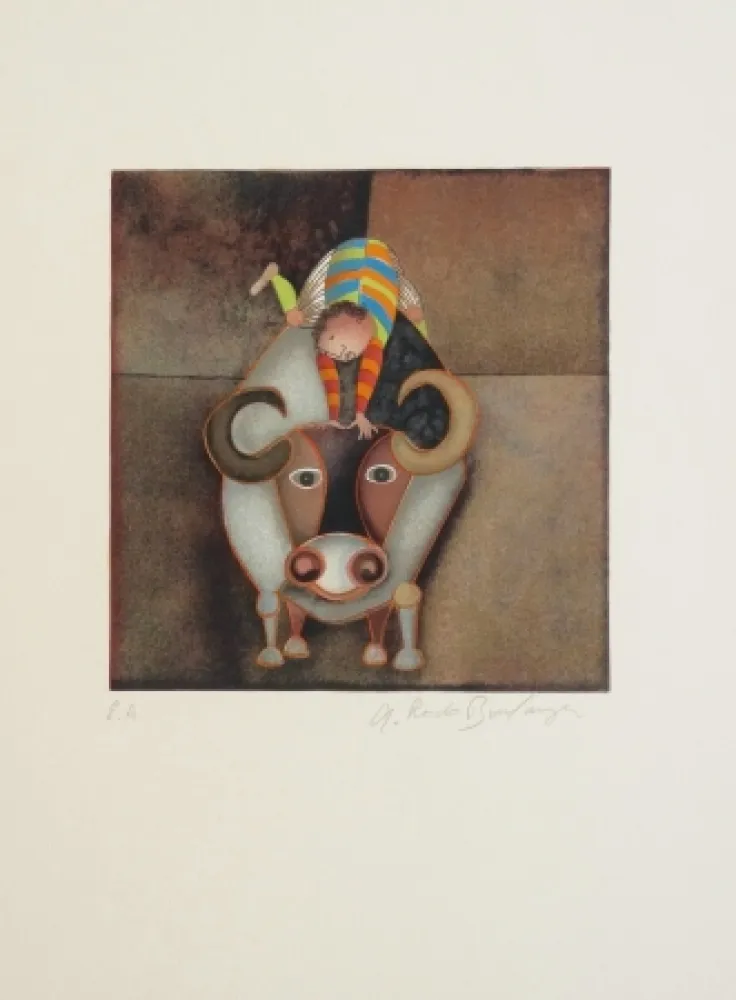 Água-Forte Boulanger - Garçon et Boeuf