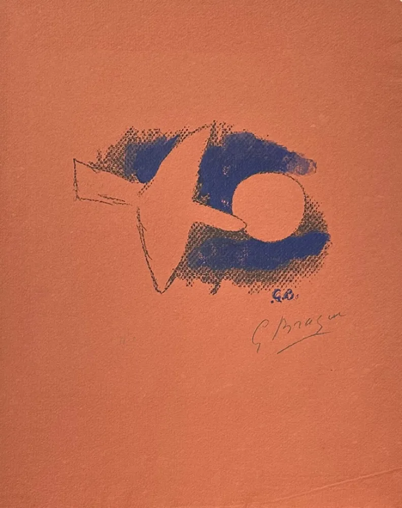 Litografia Braque - Astre et oiseau