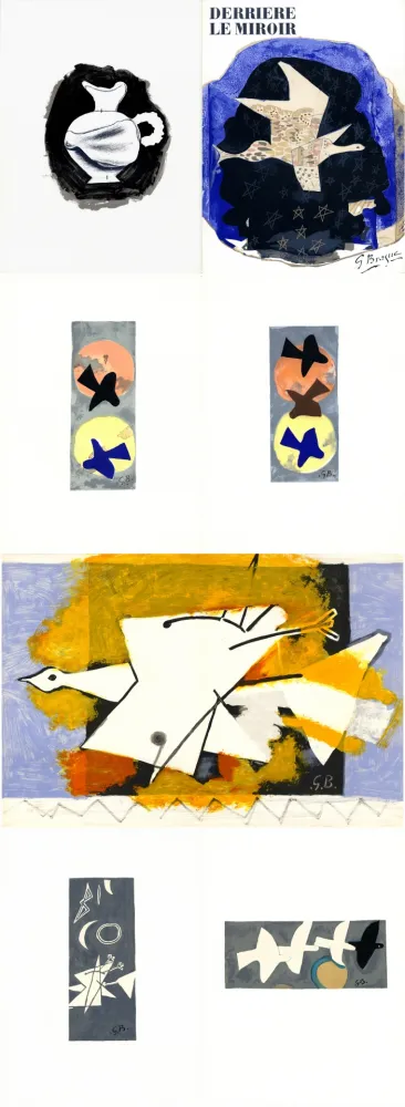 Livro Ilustrado Braque - DERRIÈRE LE MIROIR N° 115. BRAQUE. Juin-Juillet 1959.